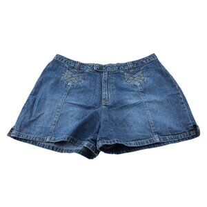 Carolina Blues Womens Denim Shorts Size 18 100% Cotton Blue vintage
